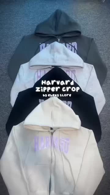 Zipper Crop Broken White Wanita Sweater Crop Zip Basic Fleece CVC Katun Tangan Panjang