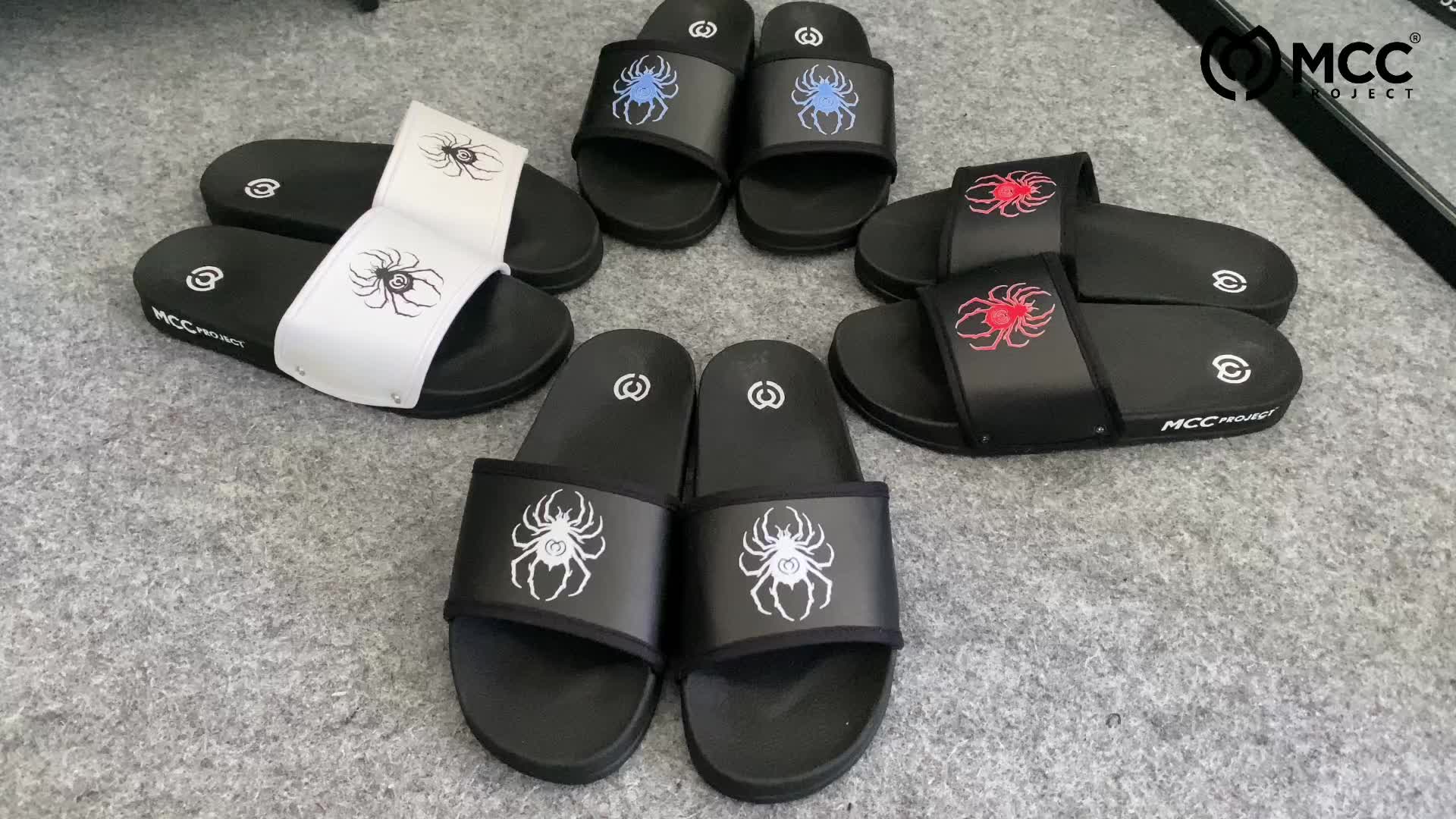 Sendal Selop Pria Kekinian Spider Cowok Cewek Kasual Elegant Size 38-43 2024 Shoes Karet Wanita Sandal