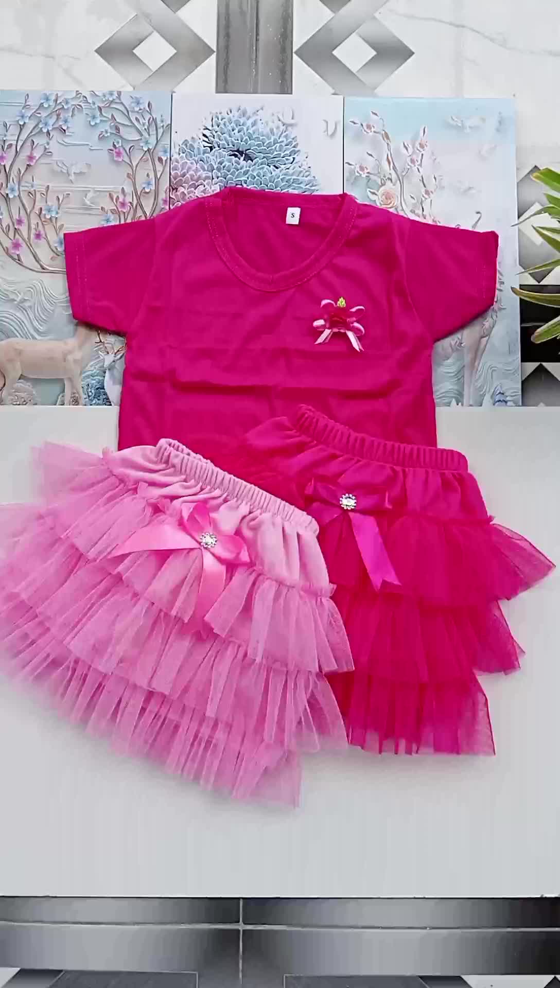 setelan anak bayi perempuan kaos polos variasi bunga cantikk