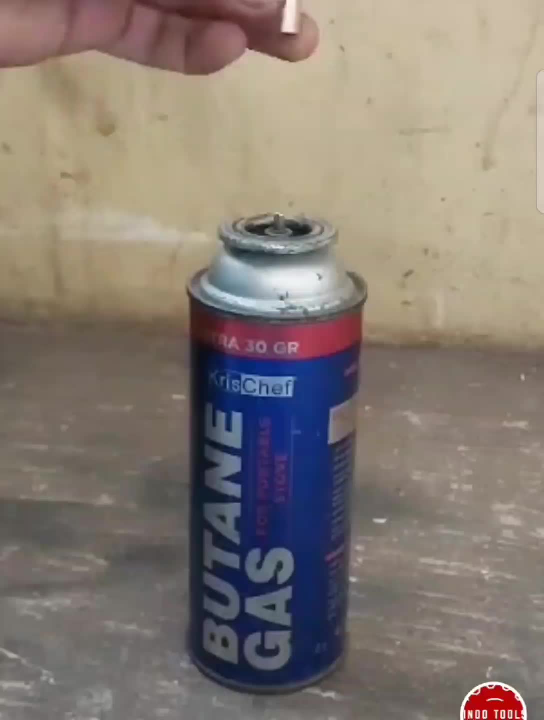 Alat isi ulang gas kaleng portable refil gas kaleng portable simpel nepel isi ulang gas