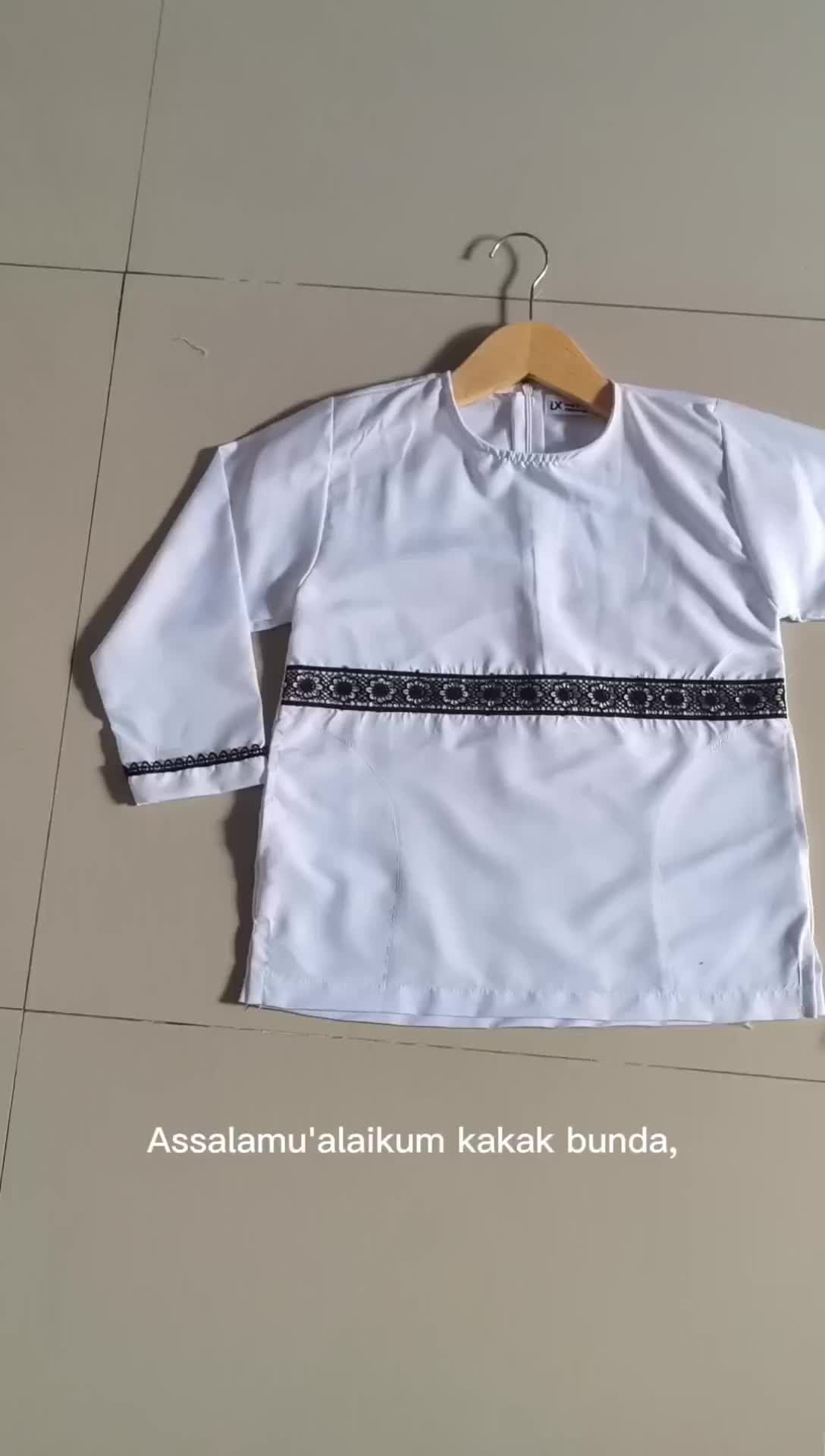 Setelan Anak Renda Seragam anak Perempuan Wanita Hitam Putih Murah Berkualitas Fashion
