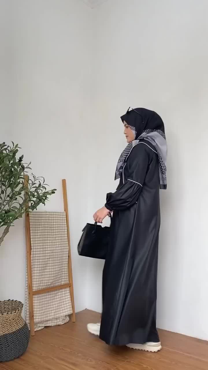 Abaya mecca gamis abaya toyobo lengan balon Dress Muslim