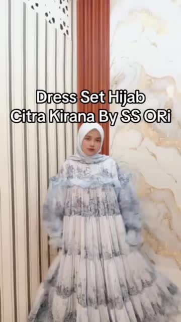 SHELLASAUKIA DRESS ust oki ria ricis citra kirana EDISI RAYA TERBARU Tebal Gamis Shellasaukia