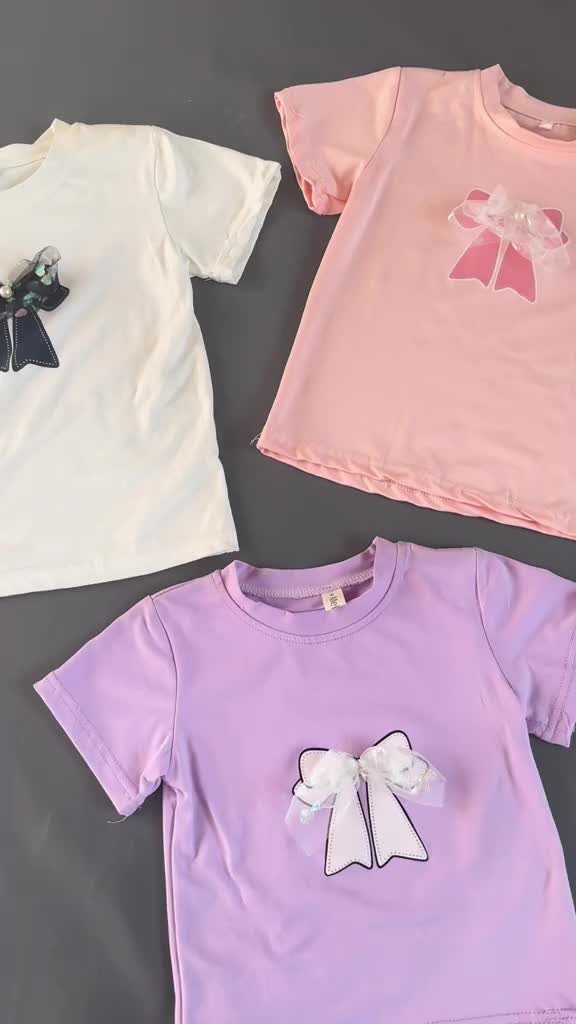 BINBINKIDS KAOS PITA ANAK PEREMPUAN LUCU BAHAN KATUN 1-8 TAHUN