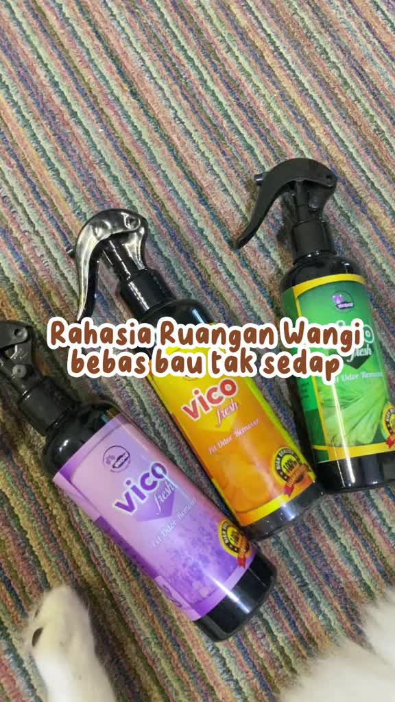 Spray Vico Fresh Penghilang Bau Pesing Pup Kucing Pada Kandang Pasir