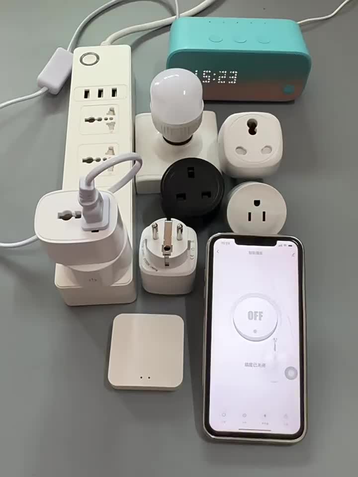 WiFi smart 16A soket colokan Eropa dengan meteran daya Alexa voice ponsel remote control