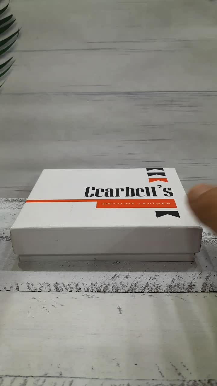 Dompet Pria Lipat Pendek Berdiri Asli Kulit Sapi dengan 3 Slot Kartu dan 1 Slot Foto - Uang, Cowok