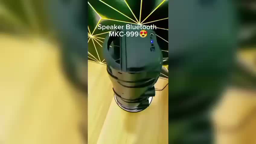 MKC KIMISO-999 SPEAKER BLUETOOTH 6.5 INCH EXTRA BASS LED DENGAN MIC & REMOTE GRATIS FM RADIO 1500MAH MKC JBK STORE Wireless