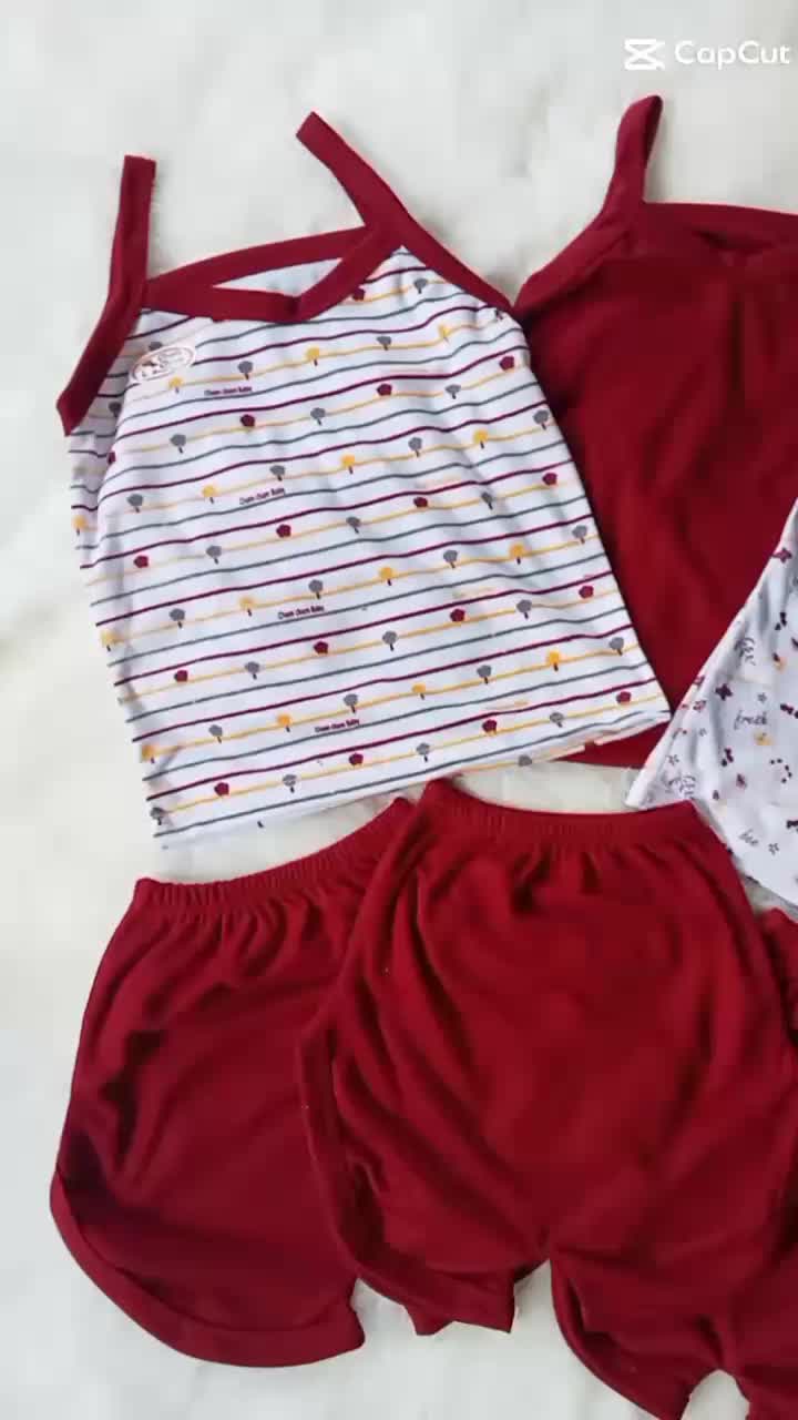 (3 setel ) tengtop anak perempuan,singlet anak perempuan, setelan tengtop anak, daleman anak perempuan,tengtop motif,serian ungu. Parsel Celana Fashion