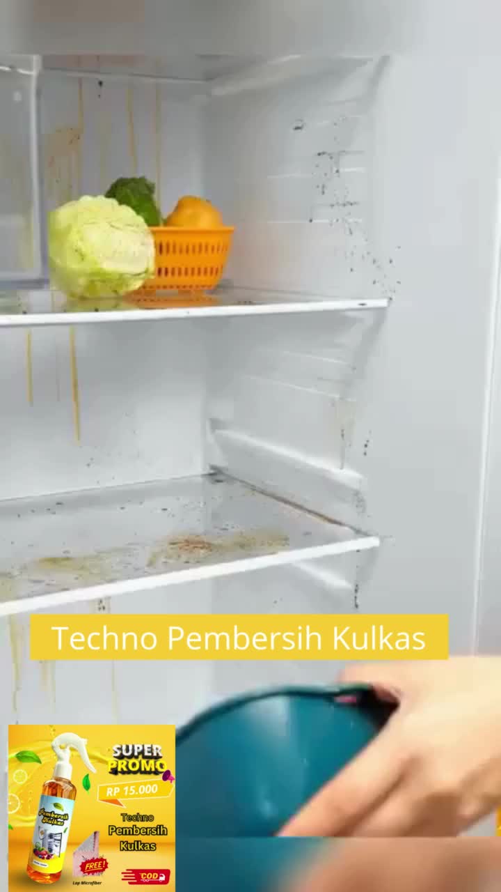 Techno Pembersih Kulkas Serbaguna Gratis Lap Microfiber 250 ml