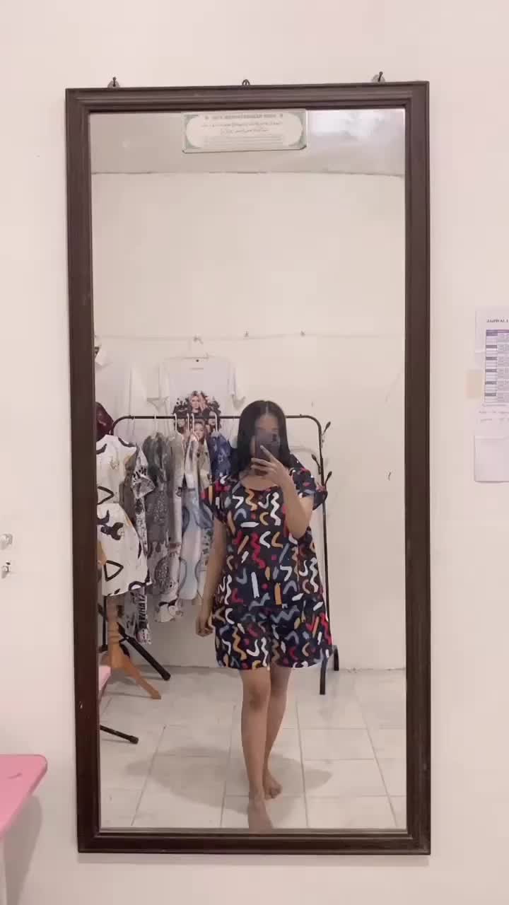 SPECIAL PROMO 100RB 4SETEL PIYAMA Piyama Lengan Pendek Wanita Dewasa Setelan Baju Tidur One set  Motif Bunga Terbaru 2025 Murah