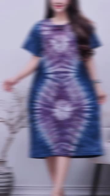 (Spesial ecer dan pilih motif  daster kaos wanita kekinian daster ibu baju tidur wanita dewasa Panjang Tidur daster  motif Katun Dress Pendek abstrak Batik non Busui Bumil Kaos Nyaman Santai