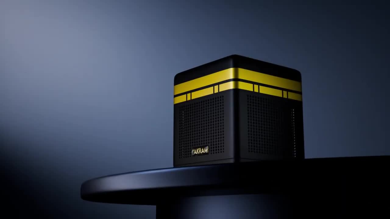 Speaker Murottal Quran Digital 30 Juz Smart Akram Voice Command Remote Kontrol Tanpa Tombol Hadiah Islami Desain Ka'bah Untuk Anak dan Keluarga