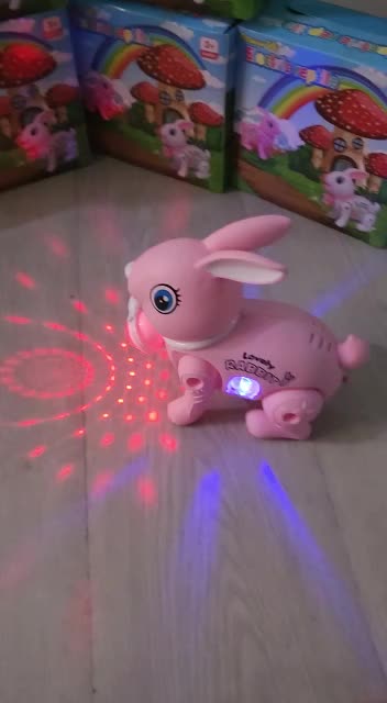 MAINAN KELINCI MELOMPAT BISA LONCAT CUTE RABBIT JUMPING