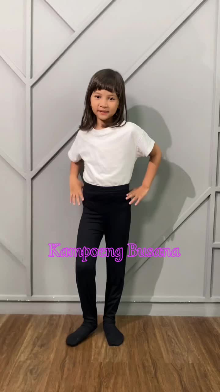 Celana Legging Wudhu Basic Anak Polos Fashion