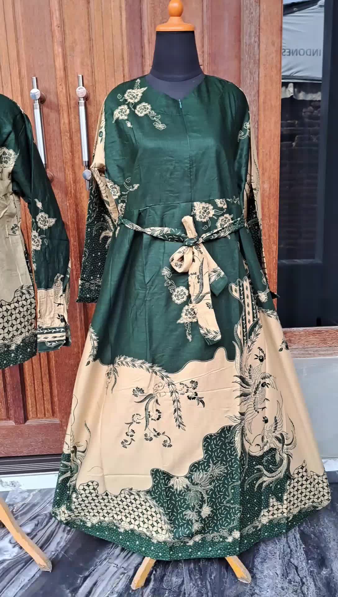 Gamis Batik Couple Suami Istri Pasangan Katun M L XL XXL JUMBO - Batik Rizquna - Wanita, Muslim