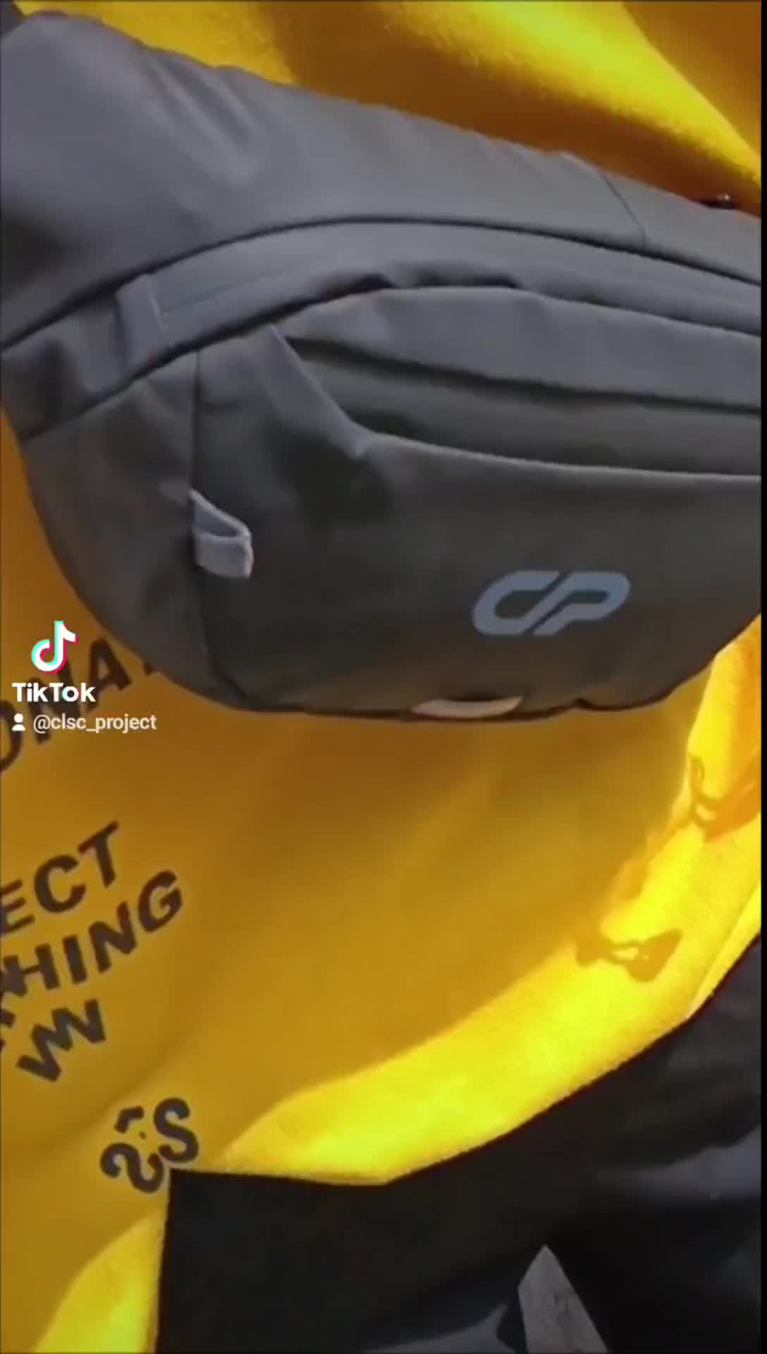 Tas Selempang Waistbag Distro Waterproof Phantom Pria Wanita Classic Project Pinggang Hitam