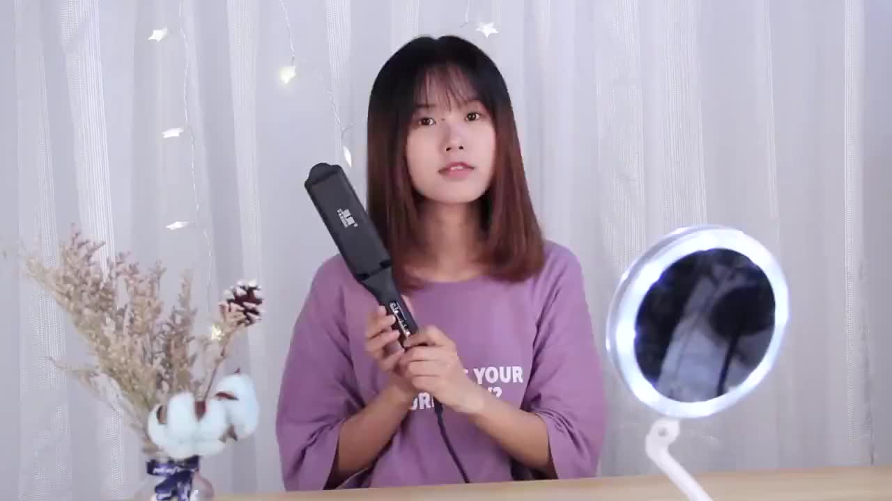 2IN1  Catok Rambut untuk Meluruskan Keriting Ringan Alat pengeriting rambut Tongkat pelurus rambut Curly Kriting