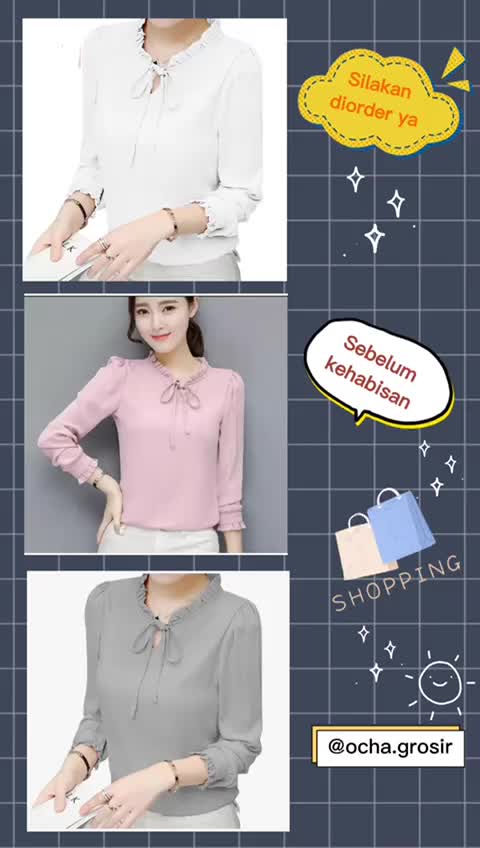 BAJU ATASAN BLOUS WANITA MODEL TERBARU 2025