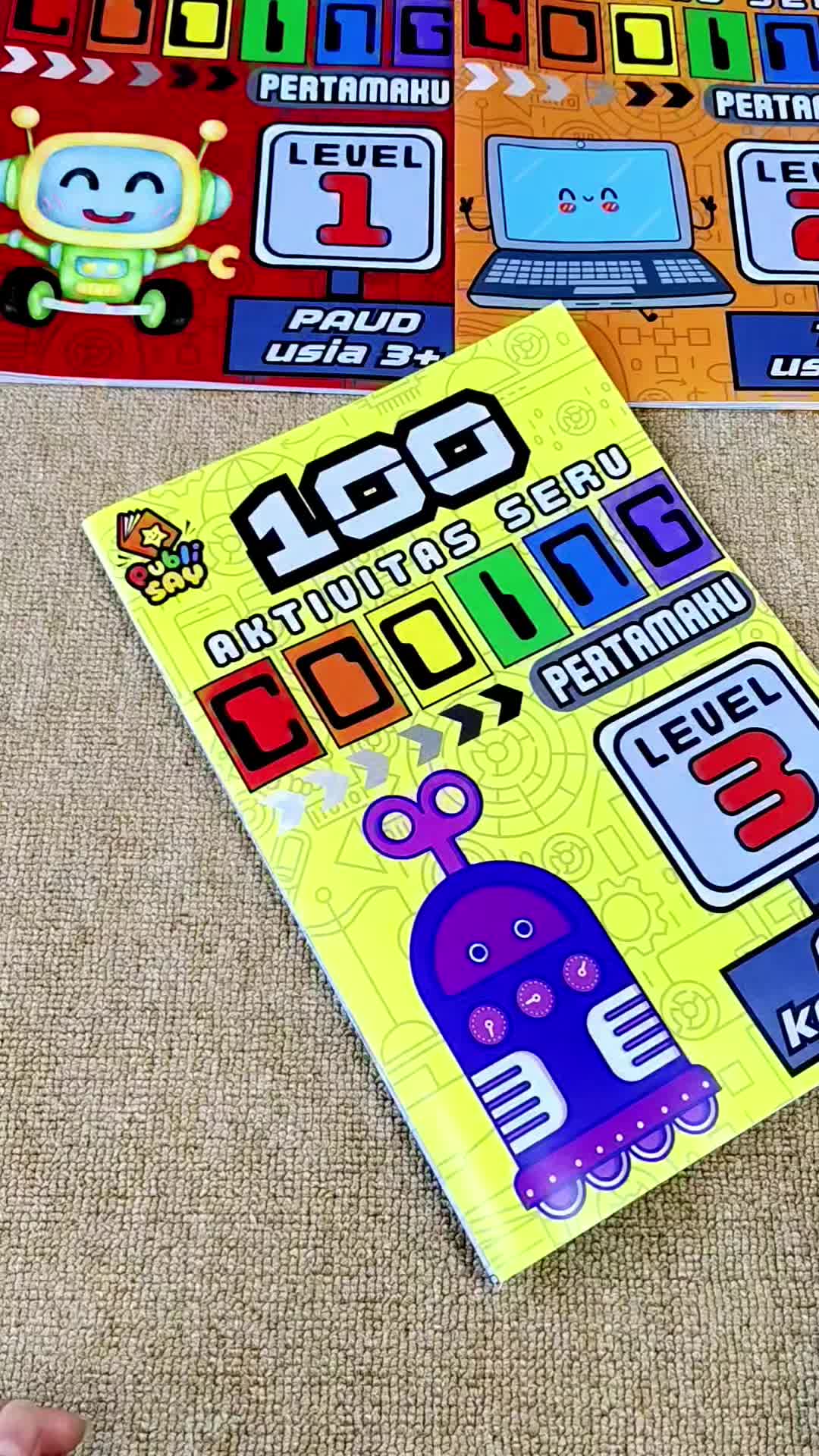 PubliSAY Aktivitas Coding Superlengkap Buku Coding Untuk Anak PAUD TK SD For Kids 3 4 5 6 7 8 Tahun
