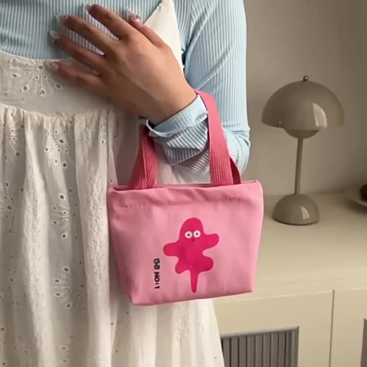 【Ready】2025 Mini Tas  Wanita Tote/Tas Tangan Kecil Korea Fashion / Tas Wanita Mini Import Hand Bag /Tote Bag Casual Tas Bahu Tas Cewek Nylon Tas
