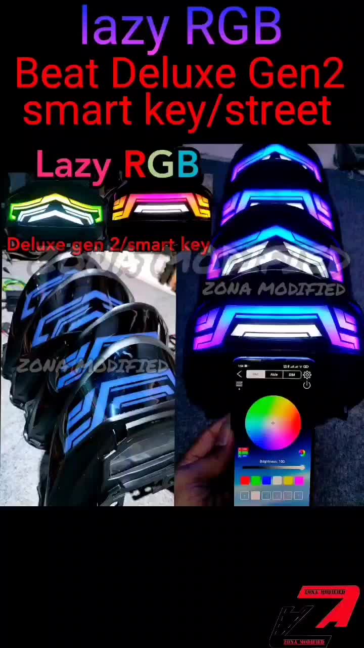 Stoplamp Lazy RGB Honda Beat Deluxe Gen 2 / street / smart key 2024-2025