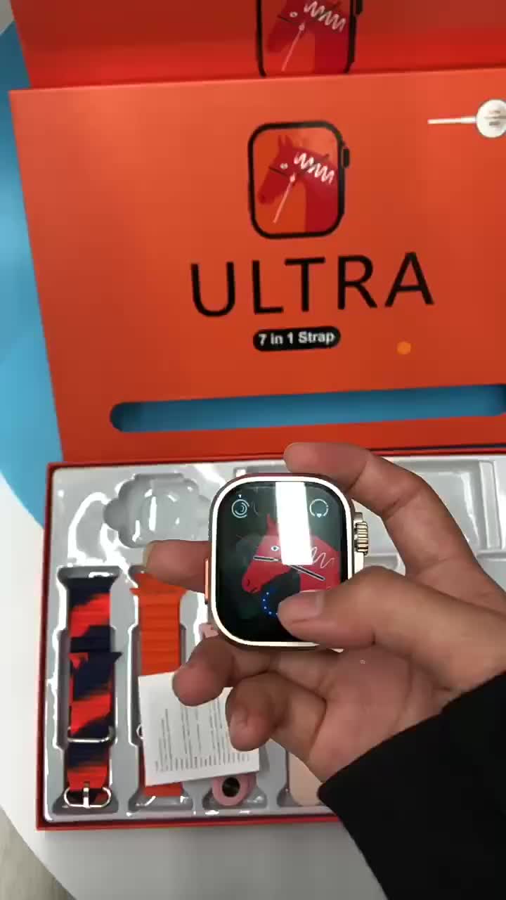 DENNOS SMARTWATCH SERIES 8 ULTRA 7 IN 1 FREE TALI 7 DALAM 1 PAKET