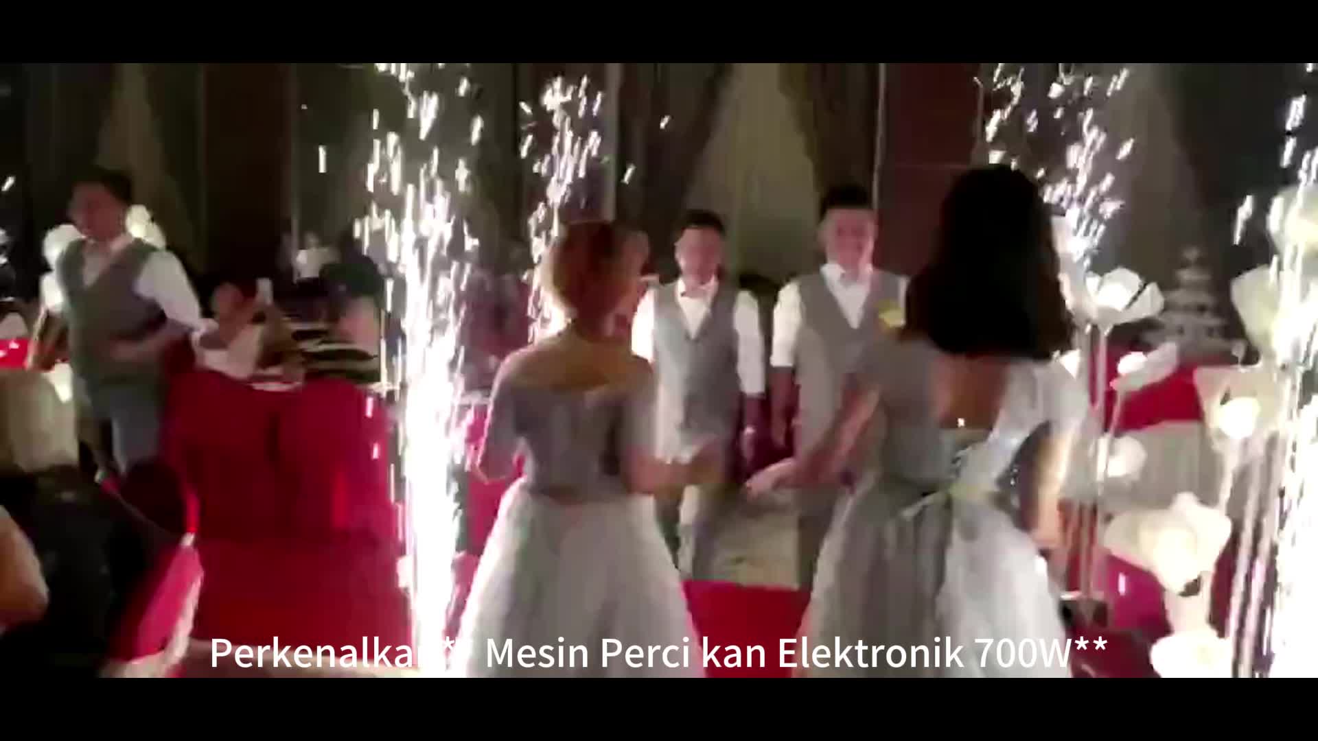 Mesin percikan elektronik Mesin api dingin Peralatan panggung percikan Mesin percikan kontrol DMX Mesin percikan pernikahan Efek percikan pesta Mesin api dingin elektronik Peralatan percikan indoor Mesin percikan 700W Mesin efek panggung profesional