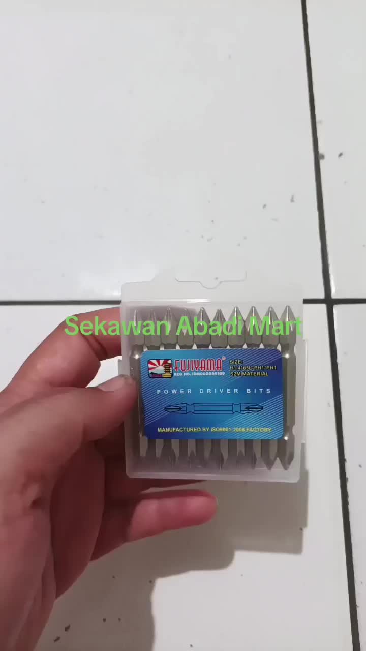 1 kotak Mata Obeng Gypsum / Mata obeng Sekrup PH1 x 65 isi 10pcs