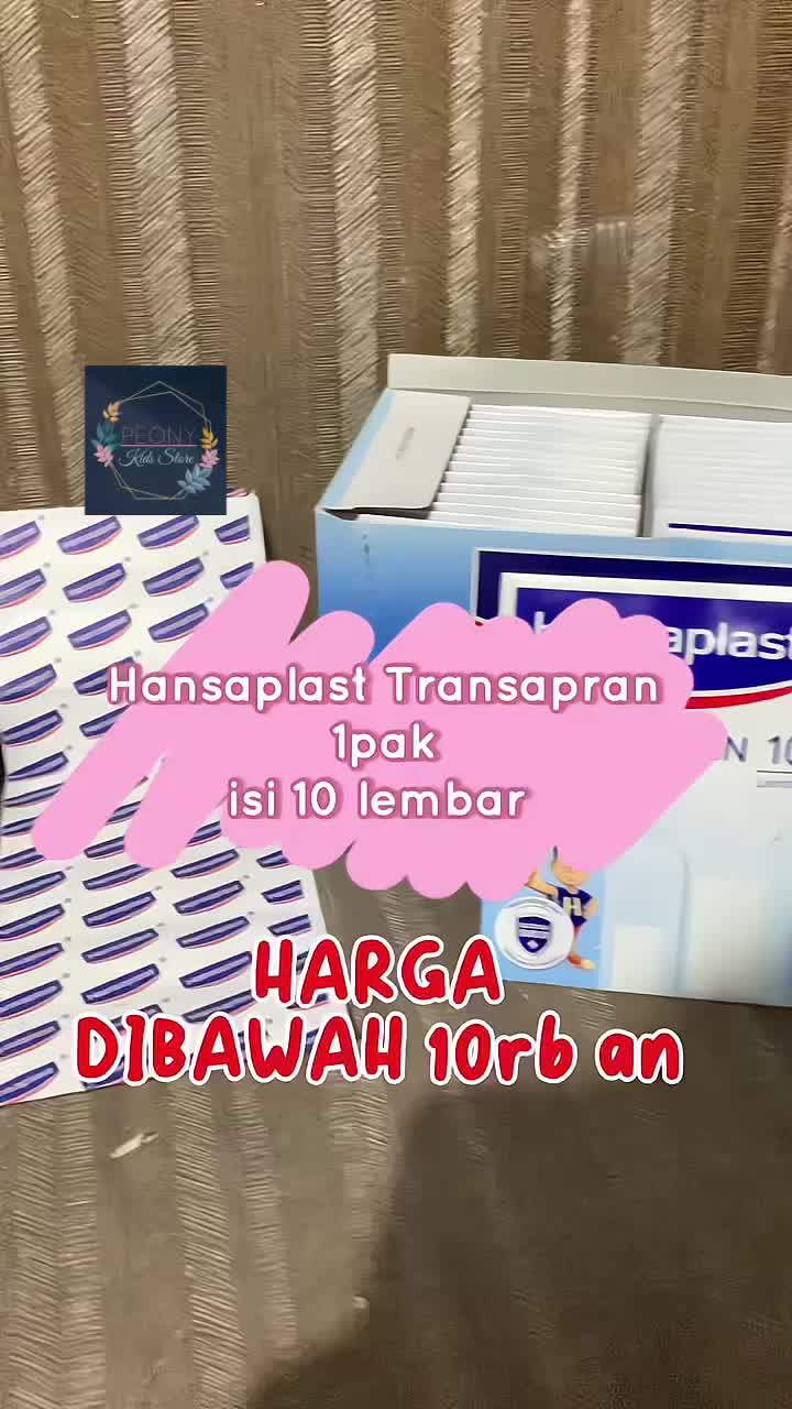 HANSAPLAST TRANSPARAN 10 lembar/Plester anti air waterproof hansaplas