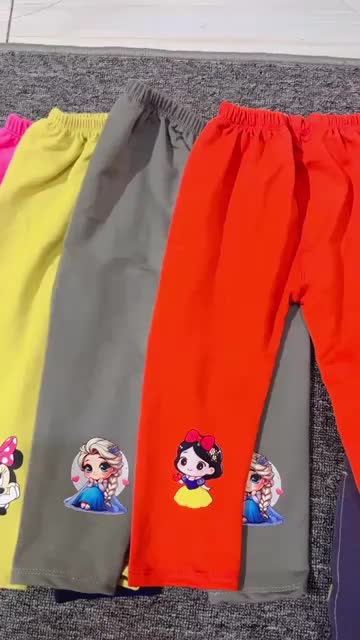 GROSIR 5 Pcs legging anak karakter bahan soft quality 0-10 tahun bayi balita - fashion cantik