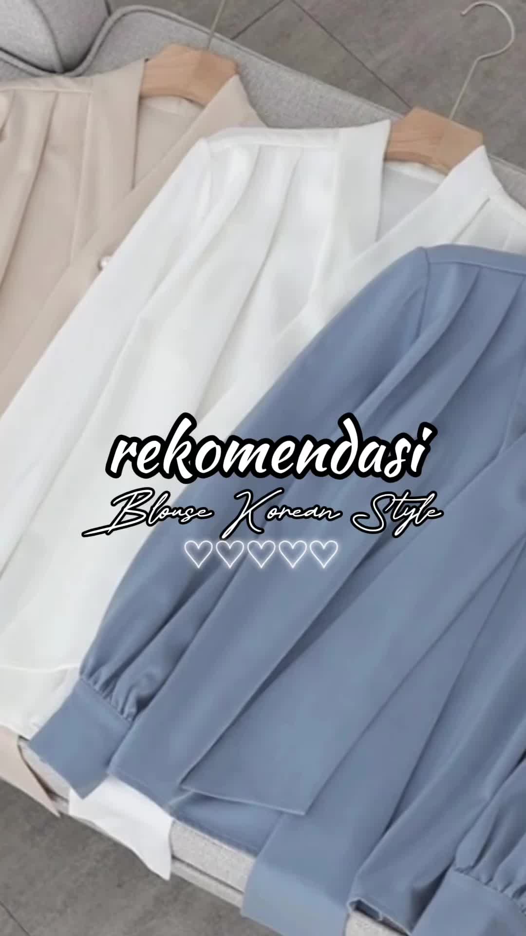 BLOUSE SIMPLE / Atasan Wanita / Blouse Lucu Korean Style