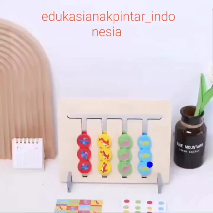 Mainan edukasi anak / LOGIC GAME / DINOSAUR LOGIC GAME / FOUR COLOR LOGIC GAME / LOGIC OF THINKING / Maze Labirin / Papan alur Kayu
