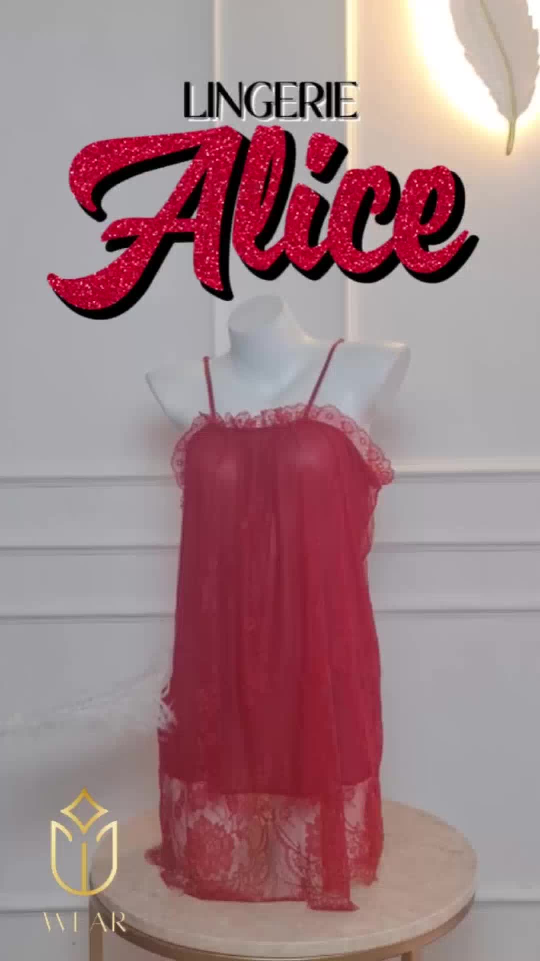 LINGERIE DRESS SEXY TRANSPARAN ALICE / DASTER JUMBO BIGSIZE / SLEEPING WEAR PREMIUM