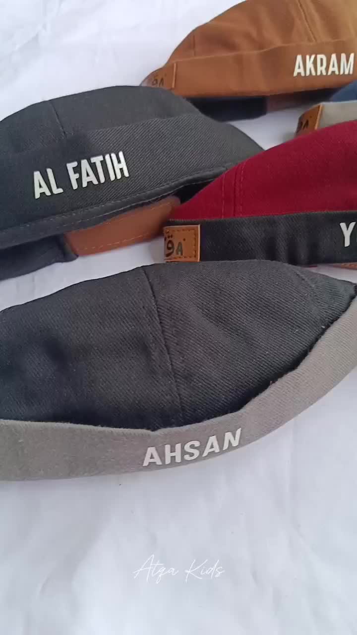 TOPI ANAK CUSTOM NAMA/ MIKI HAT ANAK/ MIKI HAT CUSTOM NAMA / MIKI HAT NAMA ANAK/ KOPIAH ANAK / TOPI ANAK CUSTOM NAMA