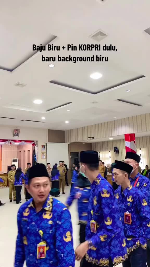 ￼Baju KORPRI Terbaru Tahun 2024 Seragam Dinas PNS Pria Dan Wanita Ukuaran S Sampai 5 L Atasan Batik Kain Katun Panjang Motif