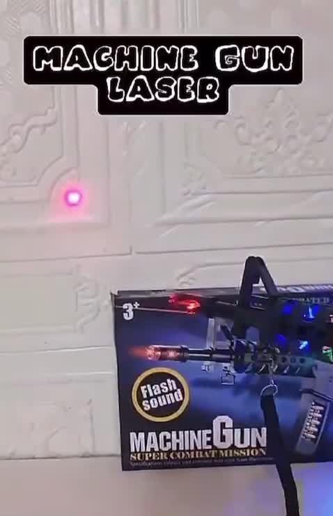 Mainan Anak Tembakan Machine Gun Super Combat Mission Fungsi Suara Lampu dan Laser