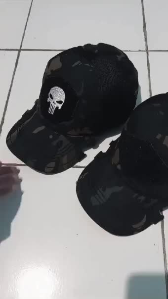 CYBERTACTICAL TERBARU TOPI COAK TACTICAL LORENG MULTY CAME BLACK POLOS BORDIR TENGKORAK DAN TOPI RIMBA COD topi  tengkorak