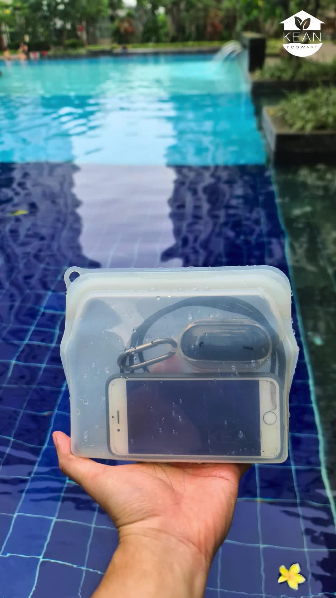 Kean Ecoware - Silicone Pocket 470Ml - Reusable Bag / Food Storage Free Pouch Bag Setiap Pembelian !