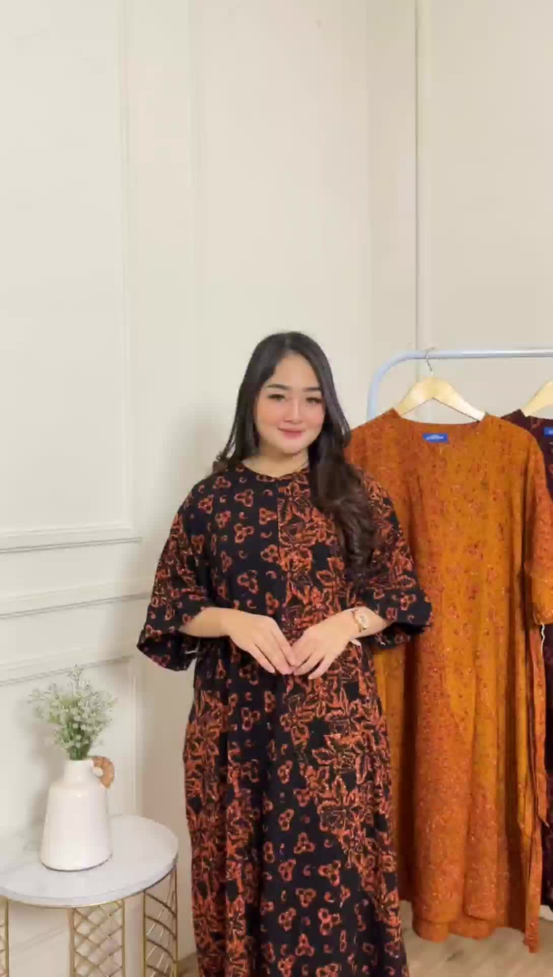 Daster Busui Super Jumbo LD 130 Rayon Batik Cap