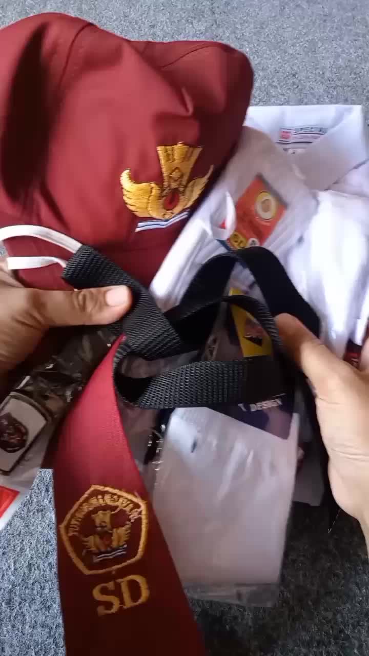 Setelan Lengkap merah putih Seragam SD untuk anak perempuan / cewe Fashion