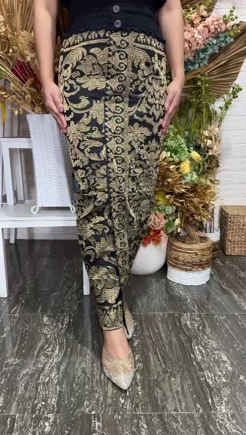 ROK BORDIR SONGKET STRAIT PREMIUM | ROK SONGKET BALI