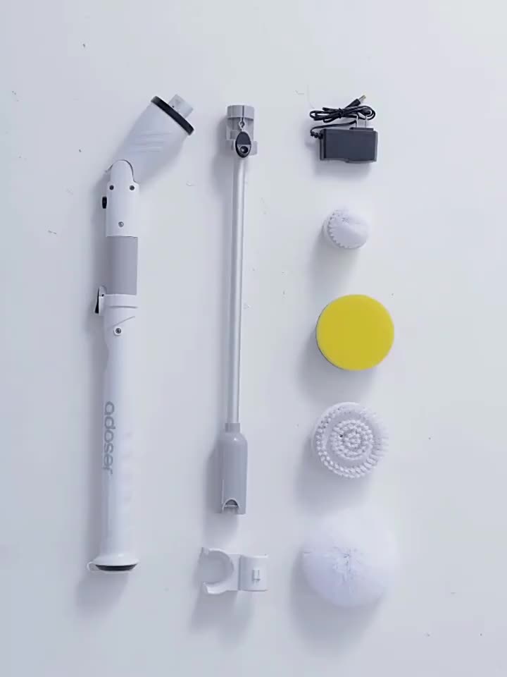 6in1 Sikat Pembersih Listrik Sikat Pembersih Elektrik Tanpa Kabel Tahan Air portable Shower Lantai Kamar Mandi scrubber /Sikat WC Elektrik/ Toilet Scrubber