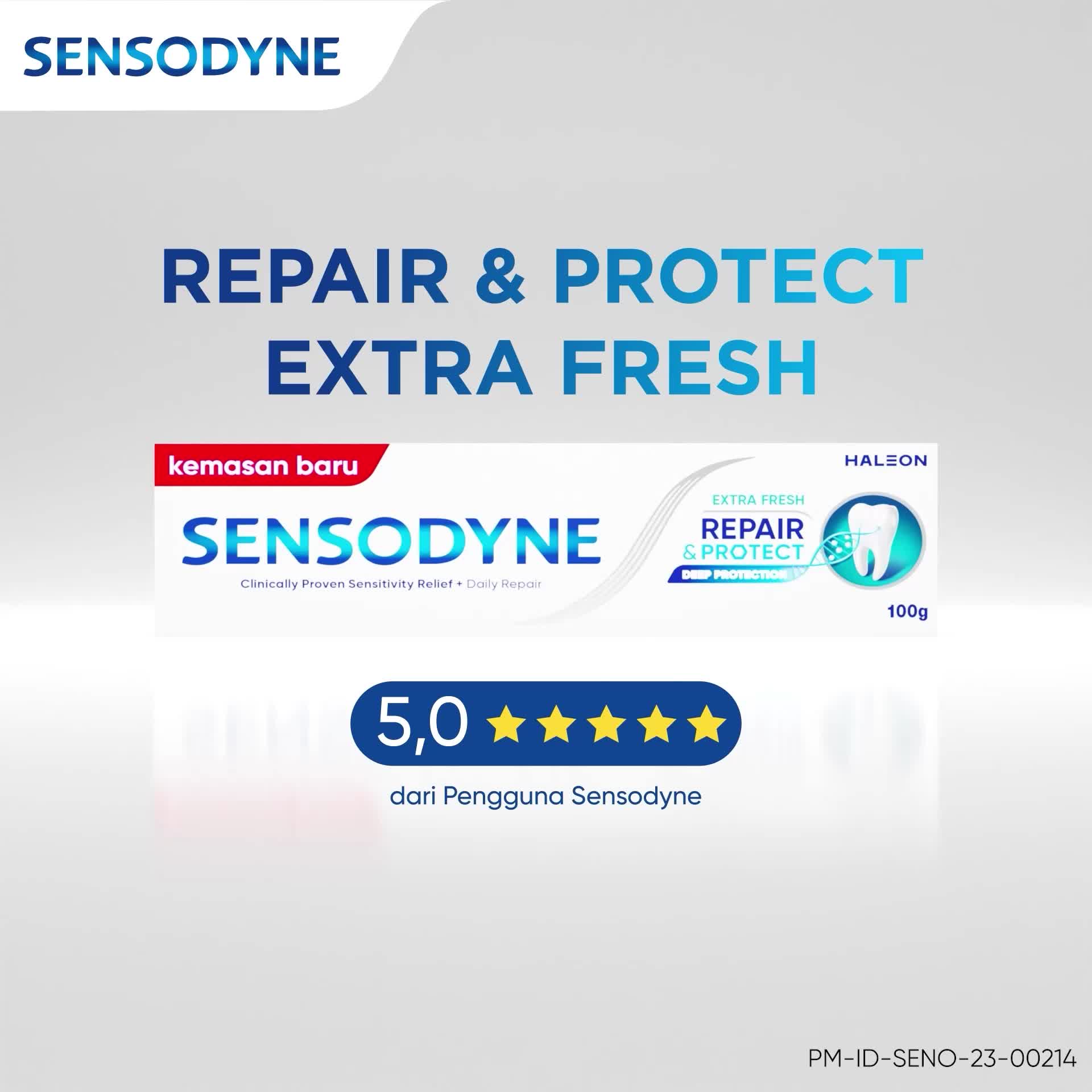 Sensodyne Toothpaste Pasta Gigi Repair & Protect Advanced Care Extra Fresh 100gr