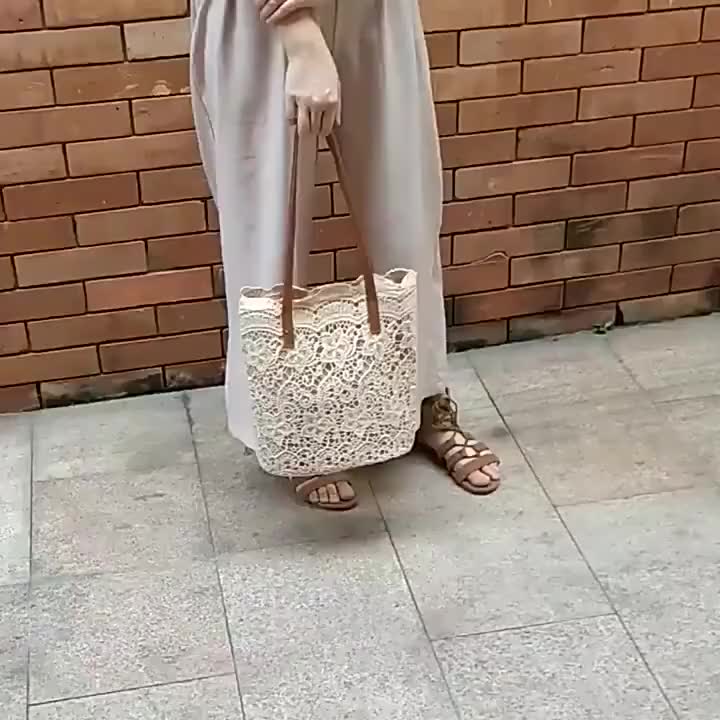 ￼Tas Jinjing Wanita Tas Cewek Renda Shopping Bag JS 8004