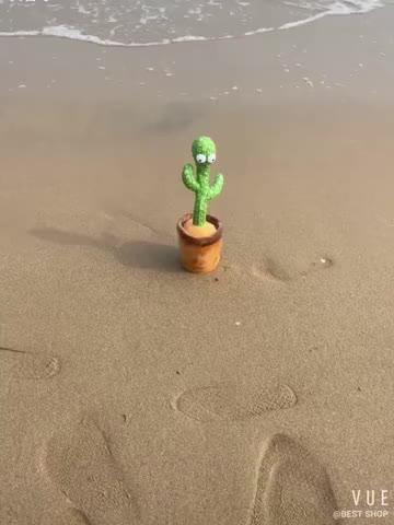 Boneka Kaktus Goyang Peniru Suara Cactus Dancing Joget Tiktok Viral