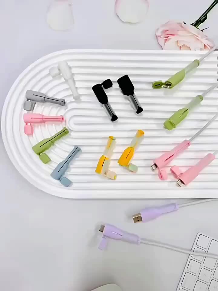 AH Silikon Pelindung Kabel Data Type C Ganda Pengisi Cable
