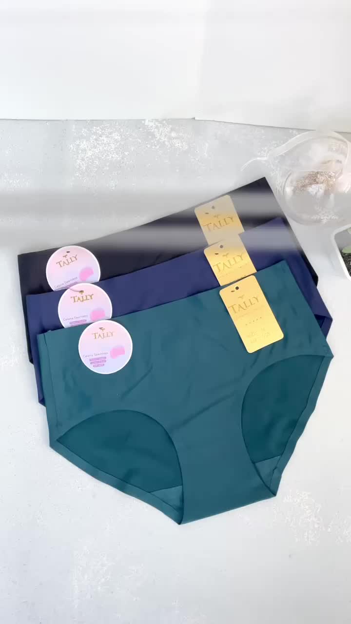 Tally Celana Dalam Wanita -CD 008 -Seamless Tanpa Jahitan Anti Nyeplak Katun Motif Bunga Waist