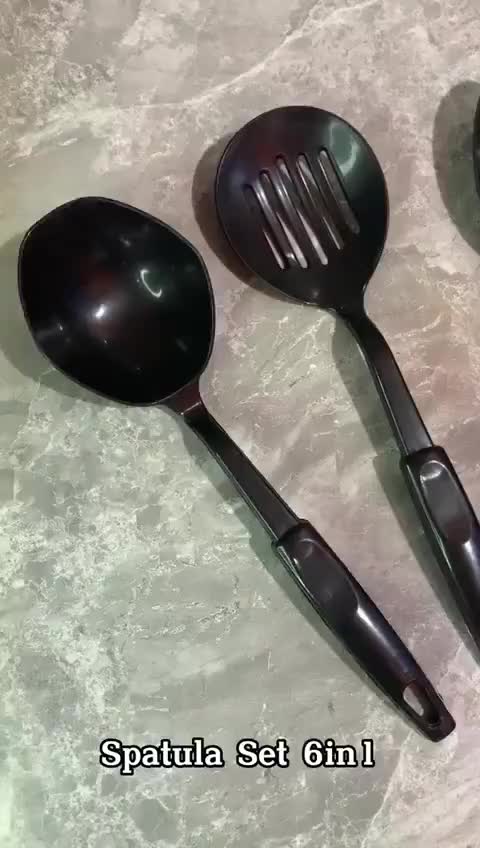 1 SET SPATULA ISI 6PCS / SPATULA SERBAGUNA SODET SUTIL SARINGAN CENTONG 6 IN 1 / SPATULA NYLON PLASTIK