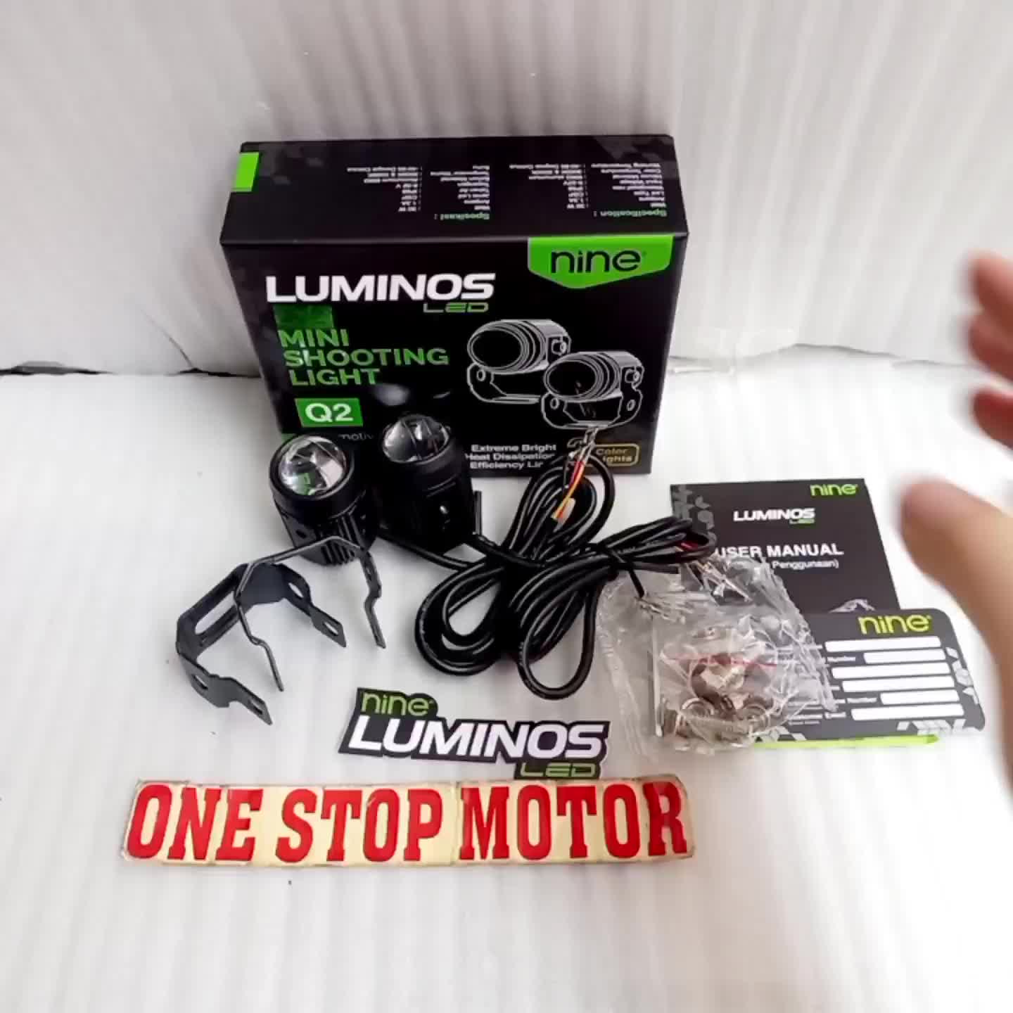 Lampu Tembak LED Q2, R2 dan Q2 Pro Devil Mini Shooting Light Laser Original Ori Asli Luminos Nine